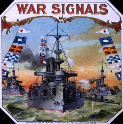 War Signals Cigar Box Label by American School